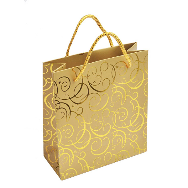 JK Box Zlatá dárková taška MV-5/AU
