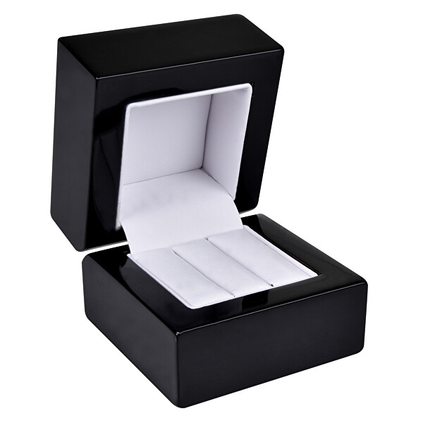 JK Box Dřevěná krabička na náušnice nebo snubní prsteny BB-2/NA/A25