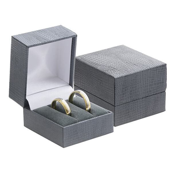 JK Box Koženková krabička na snubní prsteny nebo náušnice GZ-2/NA/A25