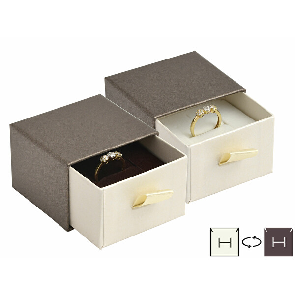 JK Box Moderní dárková krabička na prsten DE-3/A21/A20