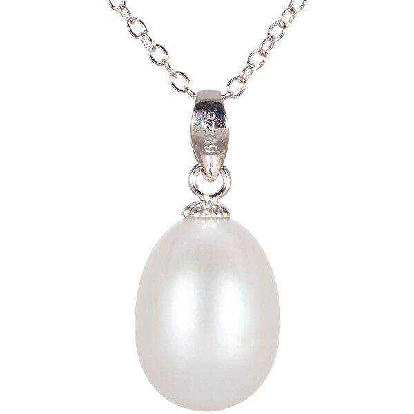 JwL Luxury Pearls Přívěsek s pravou bílou perlou JL0437