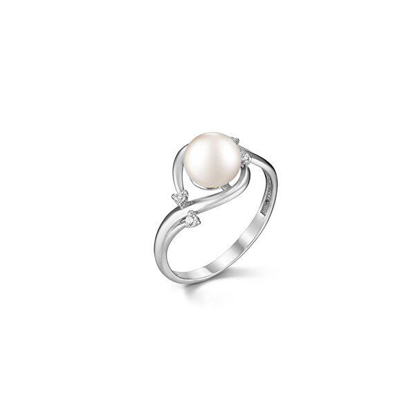 JVD Elegantní stříbrný prsten s pravou sladkovodní perlou SVLR0431XH2P1 53 mm