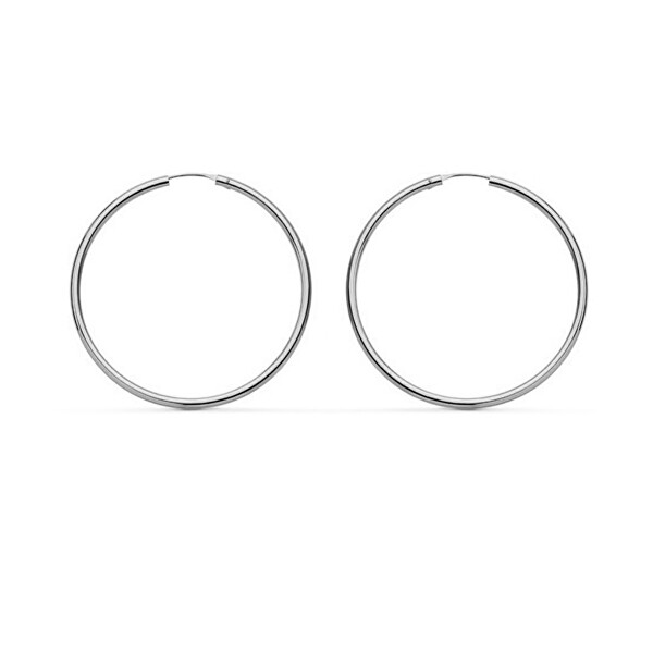 JVD Minimalistické stříbrné náušnice kruhy SVLE0956XH200 5 cm