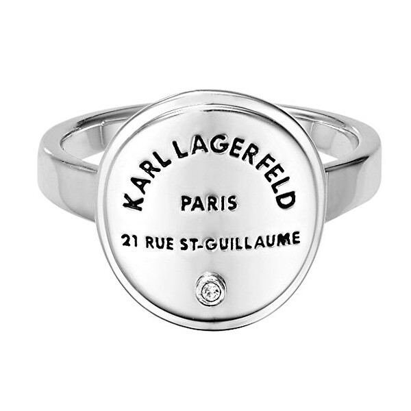 Karl Lagerfeld Stylový prsten s výrazným logem 554530 58 mm