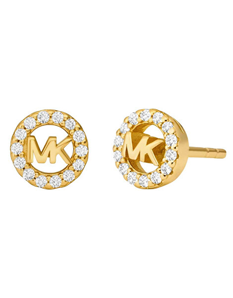 Michael Kors Michael Kors Cercei tip știft placați cu aur cu zirconi MKC1727CZ710