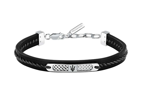 Maserati Moderný kožený náramok pre mužov Leather JM525AVE29