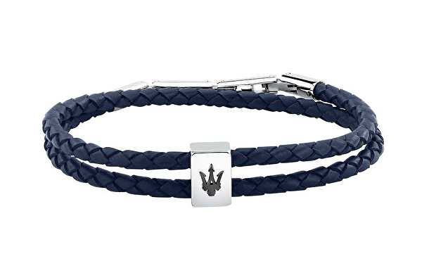 Maserati Dvojitý kožený náramok Leather JM226AVE46