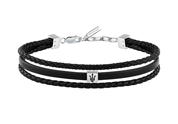 Maserati Trojitý kožený náramok Leather JM525AVE32