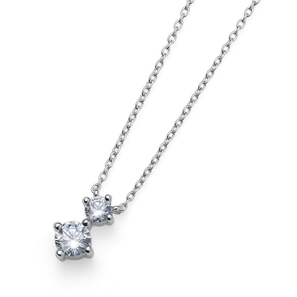 Oliver Weber Stříbrný náhrdelník s krystaly Newy 61144 (řetízek, přívěsek)