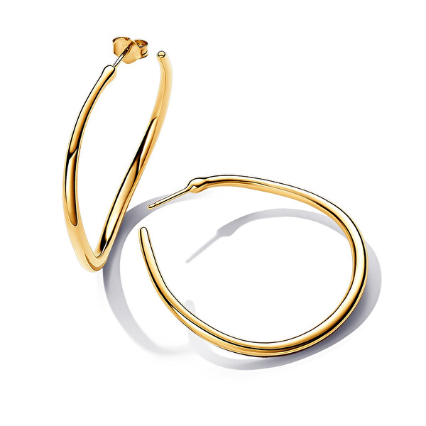 Pandora Pandora Cercei rotunzi placați cu aur Essence Shine 263299C00