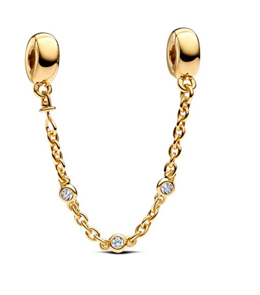 Pandora Pandora Lănțișor de siguranță placat cu aur Shine 763515C01-05