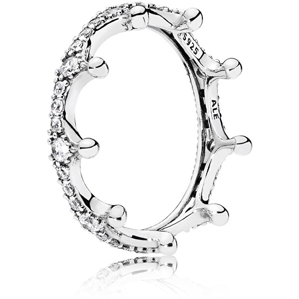 Pandora Překrásný stříbrný prsten Začarovaná koruna 197087CZ 54 mm