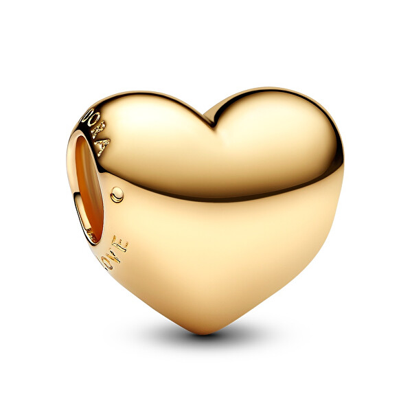 Pandora Mărgea romantică placată cu aur Inimă Shine Moments 763439C00