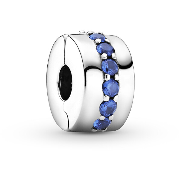 Pandora Stříbrný klip s modrými krystaly Moments 791972C01