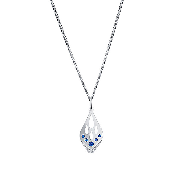 Levně Praqia Krásný stříbrný náhrdelník Blue Butterfly KO6410_CU040_45_RH (řetízek, přívěsek)