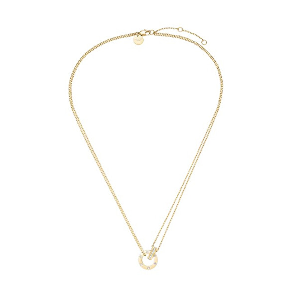 Rosefield Rosefield Colier placat cu aur cu cristale Swarovski Love Connection JNLCG-J1315