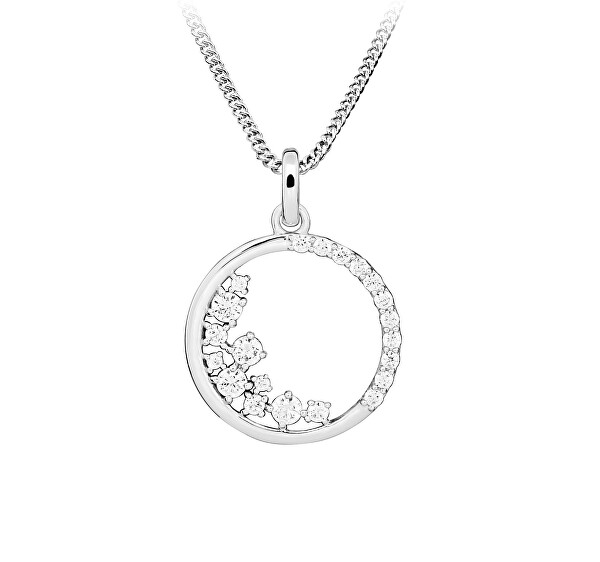 Silver Cat Colier delicat cu zirconii Beauty SC651 (lănțișor, pandantiv)