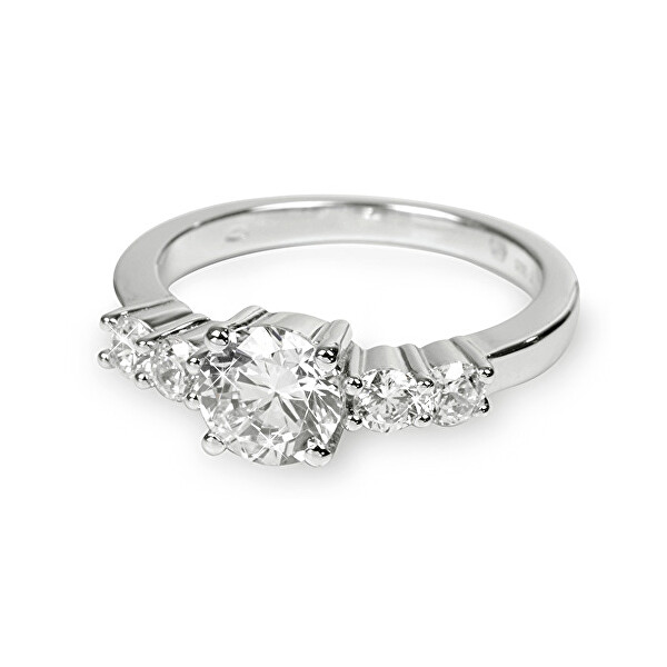 Silver Cat Stříbrný prsten s krystaly SC124 56 mm