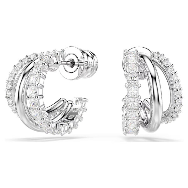 Swarovski Swarovski Elegánsr karika fülbevaló cirkónium kövekkel Hyperbola 5737110