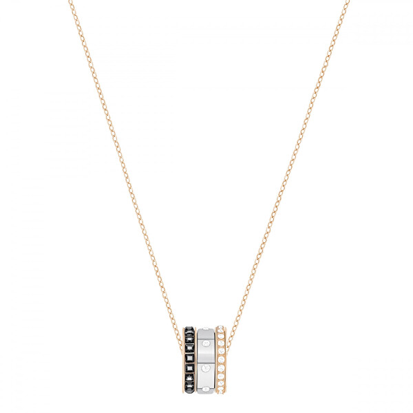 Levně Swarovski Luxusní náhrdelník s třpytivým bicolor přívěskem Hint 5353666