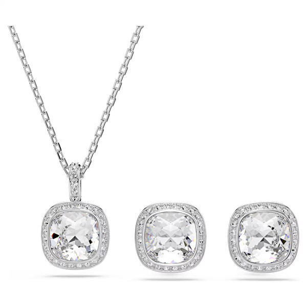 Swarovski Swarovski Set de bijuterii de lux cu cristale Una Angelic 5754343 (cercei, colier)