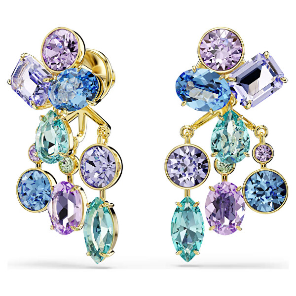 Swarovski Swarovski Aranyozott 2 az 1-ben fülbevaló Swarovski kristályokkal Gema 5737450