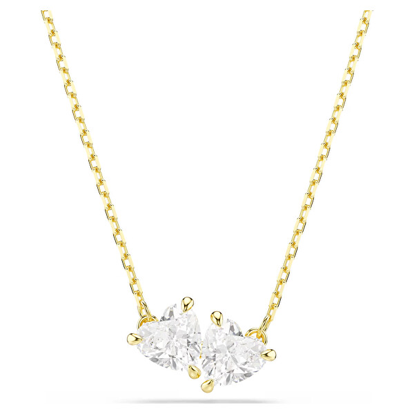 Swarovski Swarovski Aranyozott nyaklánc csillogó szívekkel Mesmera 5733475
