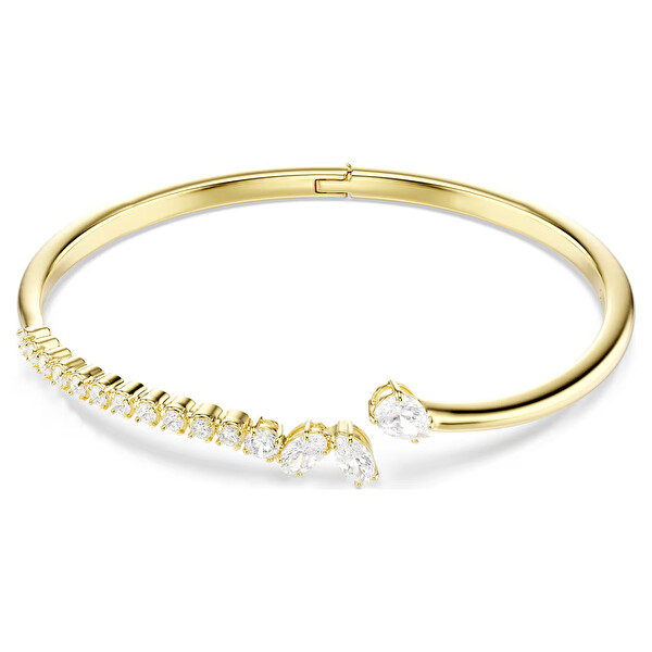 Swarovski Swarovski Brățară fixă placată cu aur cu zirconii Swarovski Mesmera 5761639 17,9 cm