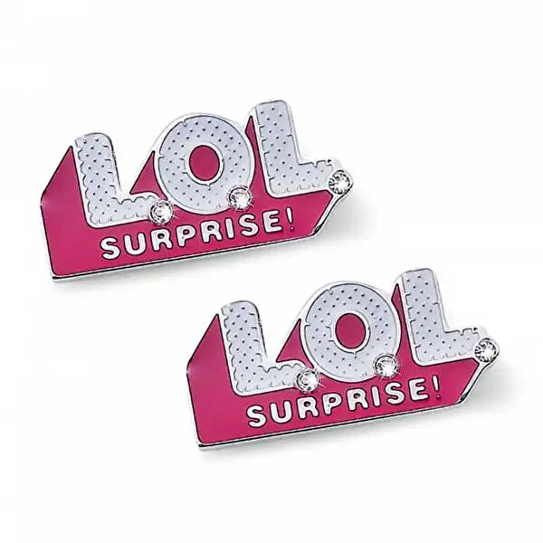L.O.L. Surprise! Růžové peckové náušnice pro dívky LOL Logo L2012STLOL