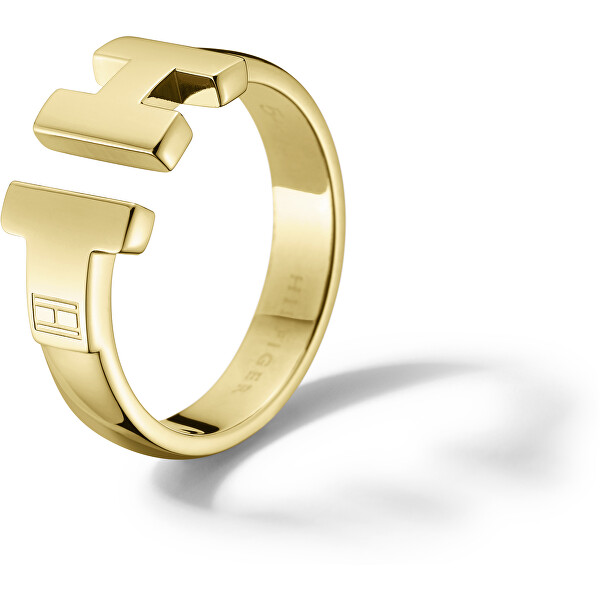 Tommy Hilfiger Luxusní zlatý prsten z oceli TH2700863 54 mm