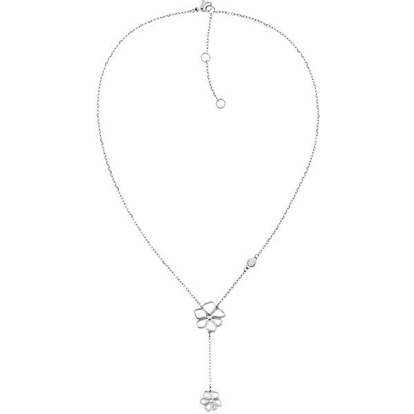 Tommy Hilfiger Půvabný květinový náhrdelník z oceli TH2780367