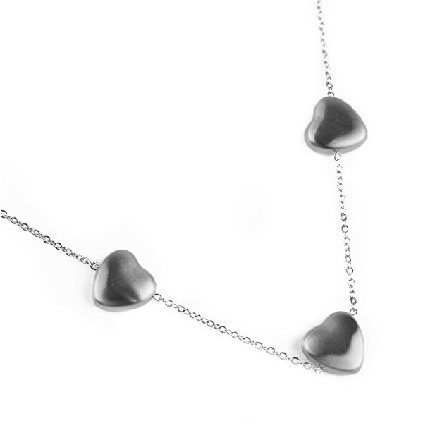 Vuch Romantický ocelový náhrdelník Silver Sparkle