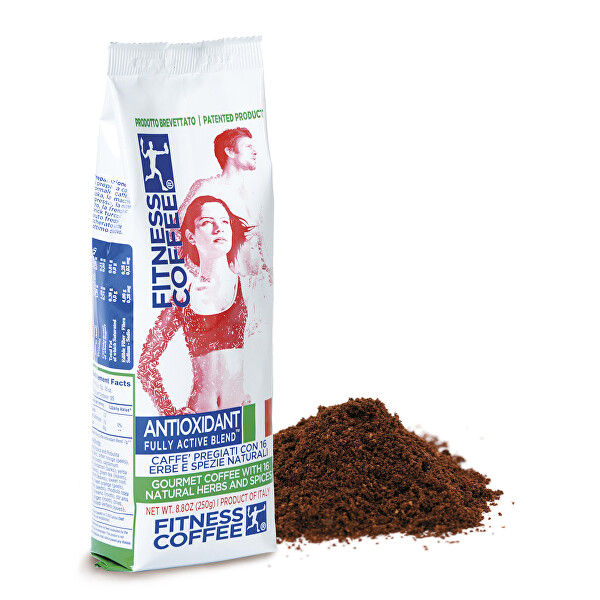 Levně Monvitaly Káva Fitness Coffee® Antioxidant Fully Active Blend mletá 250 g