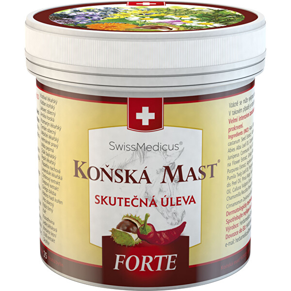 Herbamedicus Koňská mast Forte hřejivá 250 ml