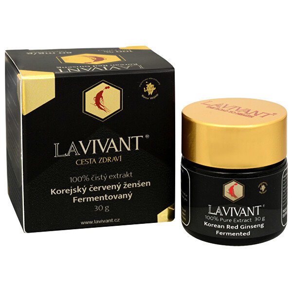 Lavivant LAVIVANT black, korejský červený 100% fermentovaný extrakt 30 g 80 mg/g