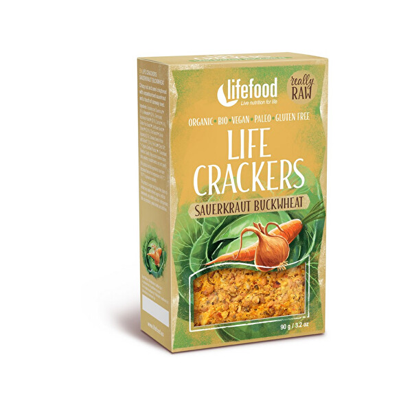 Lifefood Bio Life Crackers Zelňáky RAW 90g
