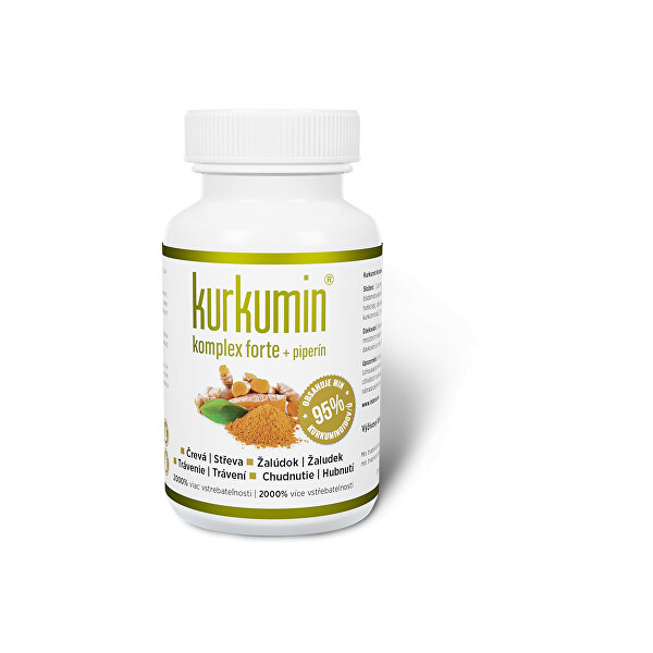 Synergia Kurkumin komplex FORTE 300 mg + piperin 60 kapslí