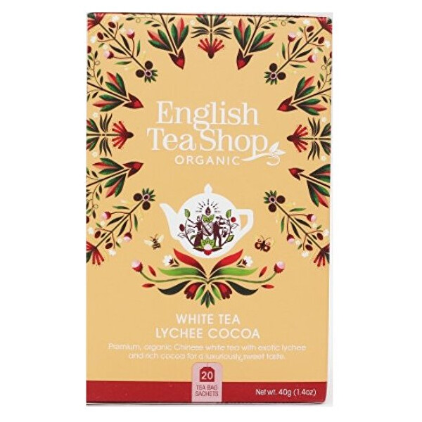 English Tea Shop Bílý čaj s liči a kakaem 20 sáčků