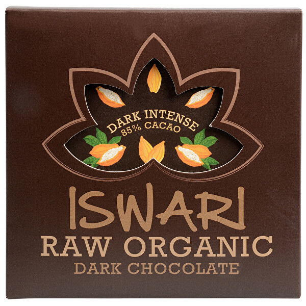 Iswari Raw čokoláda - Dark Intense 85 % BIO 75 g