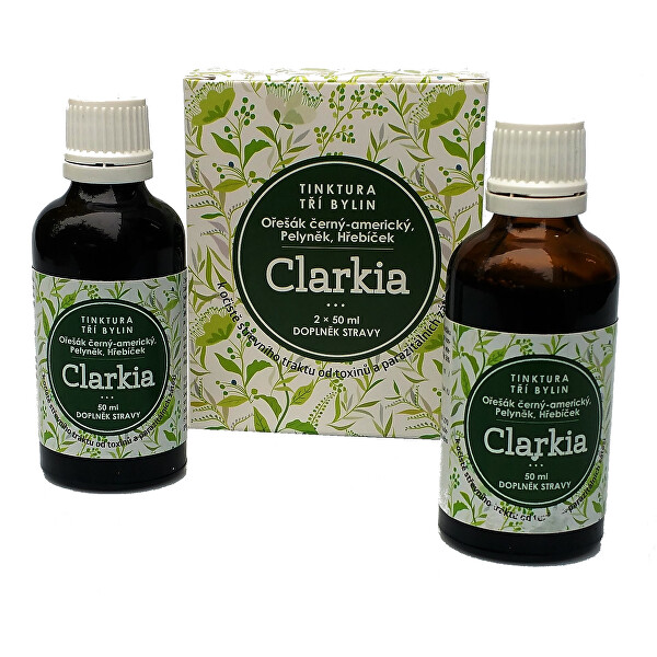 Dr. CLARK Clarkia - tinktura tří bylin 2 x 50 ml