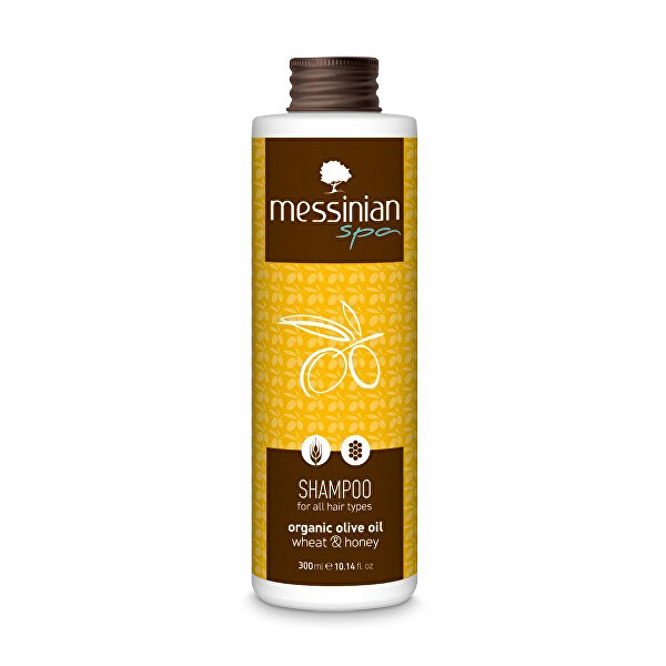 Messinian Spa Šampón pro všechny typy vlasů pšenice & med 300 ml