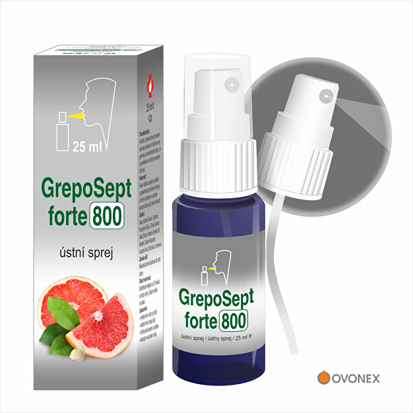 OVONEX GrepoSept FORTE 800 ústní sprej 25 ml