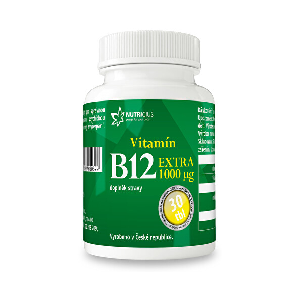 Nutricius Vitamín B12 EXTRA 30 tbl.