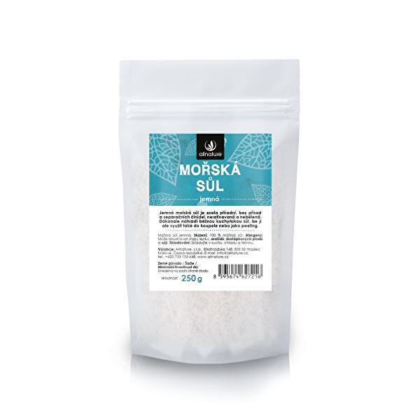 Allnature Mořská sůl jemná 250 g
