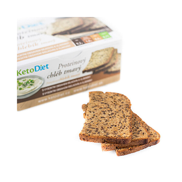 KetoDiet Proteinový chléb tmavý (7 porcí)