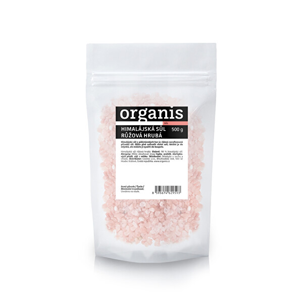 Organis Organis Himalájská sůl růžová hrubá 500 g