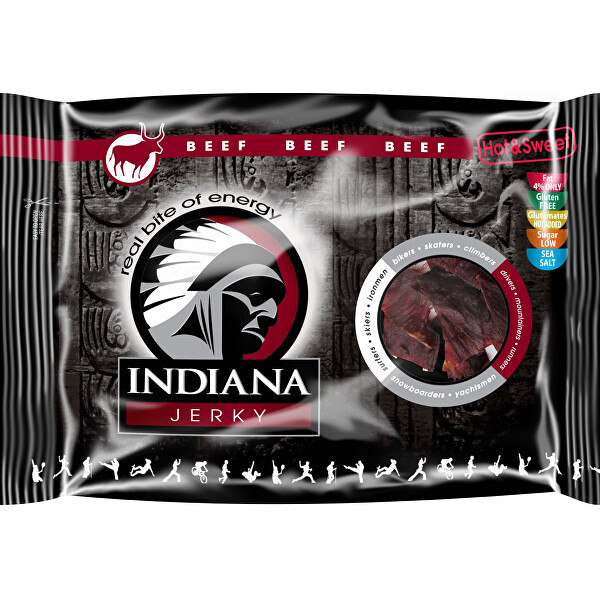 Indiana Indiana Jerky beef (hovězí) Hot & Sweet 100 g