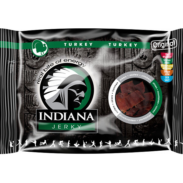 Indiana Indiana Jerky turkey (krůtí) Original 100 g