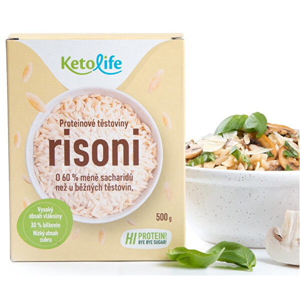 KetoLife Proteinové těstoviny - Risoni 500 g