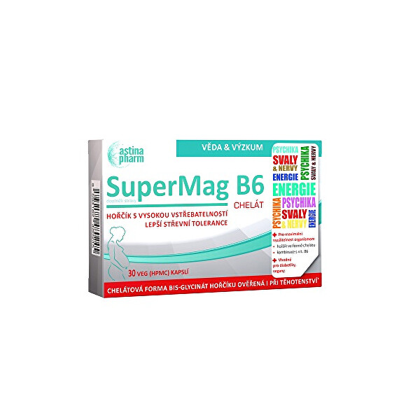 Astina SuperMag B6 chelát, 30 tablet
